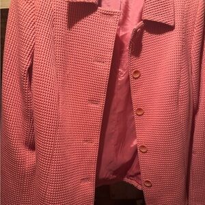 Elegant Pink Textured Women's Jacket